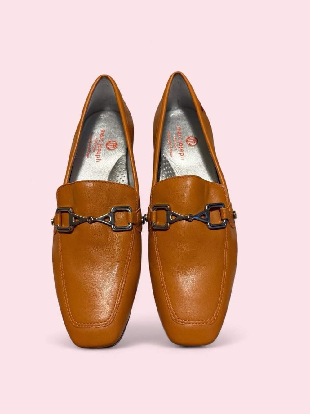 Marc Joseph Cognac Leather Bit Loafers